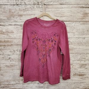 Mic & Jax pink long sleeve top